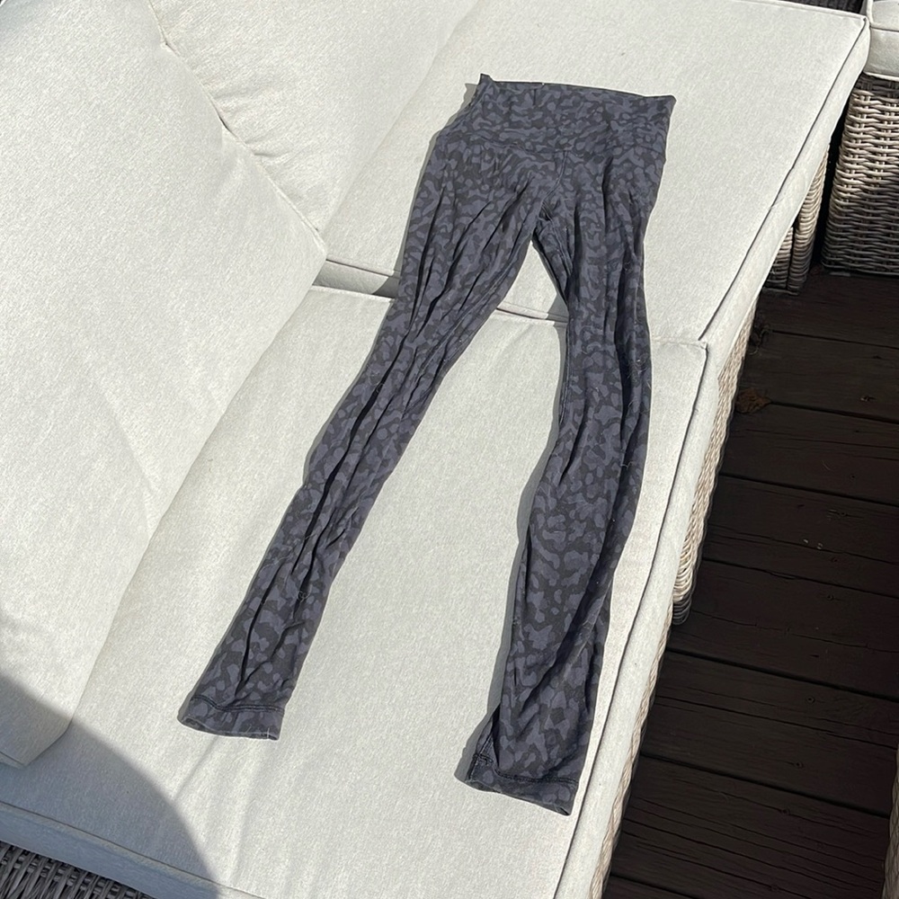 Lululemon align black speckled leggings size 2